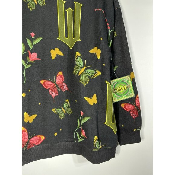WICKED Womens Graphic Fleece Sweatshirt Medium - Picture 7 of 16